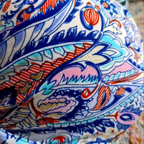 Victorias Secret Multi-Pattern Halter Underwire Tie Bathing Suit Top - Picture 3 of 4